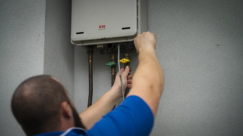 Installing new hot water system