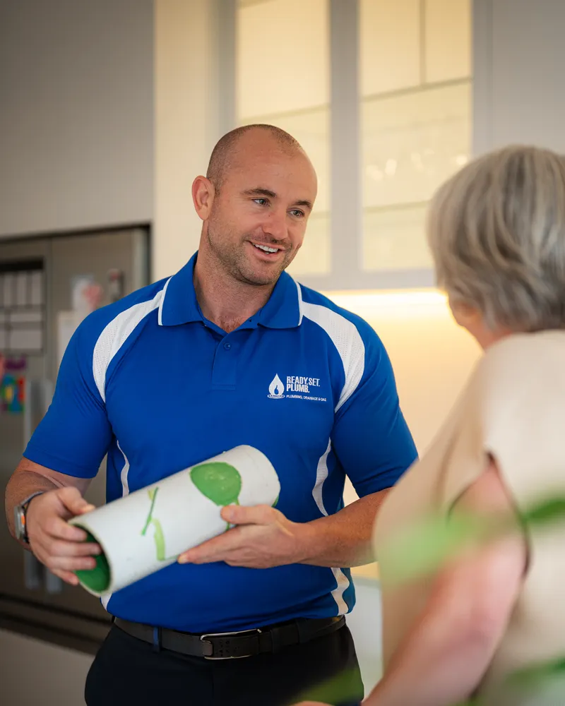 Plumbing quote being explained